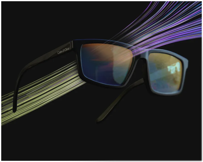Calm & Clear Lens Illustration Sports Render